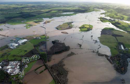Floodplain, Lochmaben, Cumbria, UK