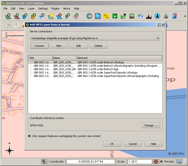 QGIS 1.6.0 adding a WFS layer for features that overlap the current extent