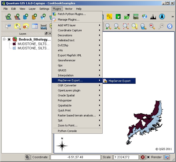 QGIS Running the MapServer Export plugin