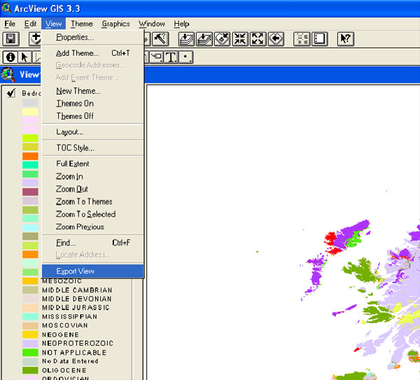 ArcView, Exporting your View